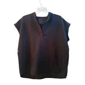FIGS Rafaela Sleeveless Scrub Top Black Technical Collection Women Large